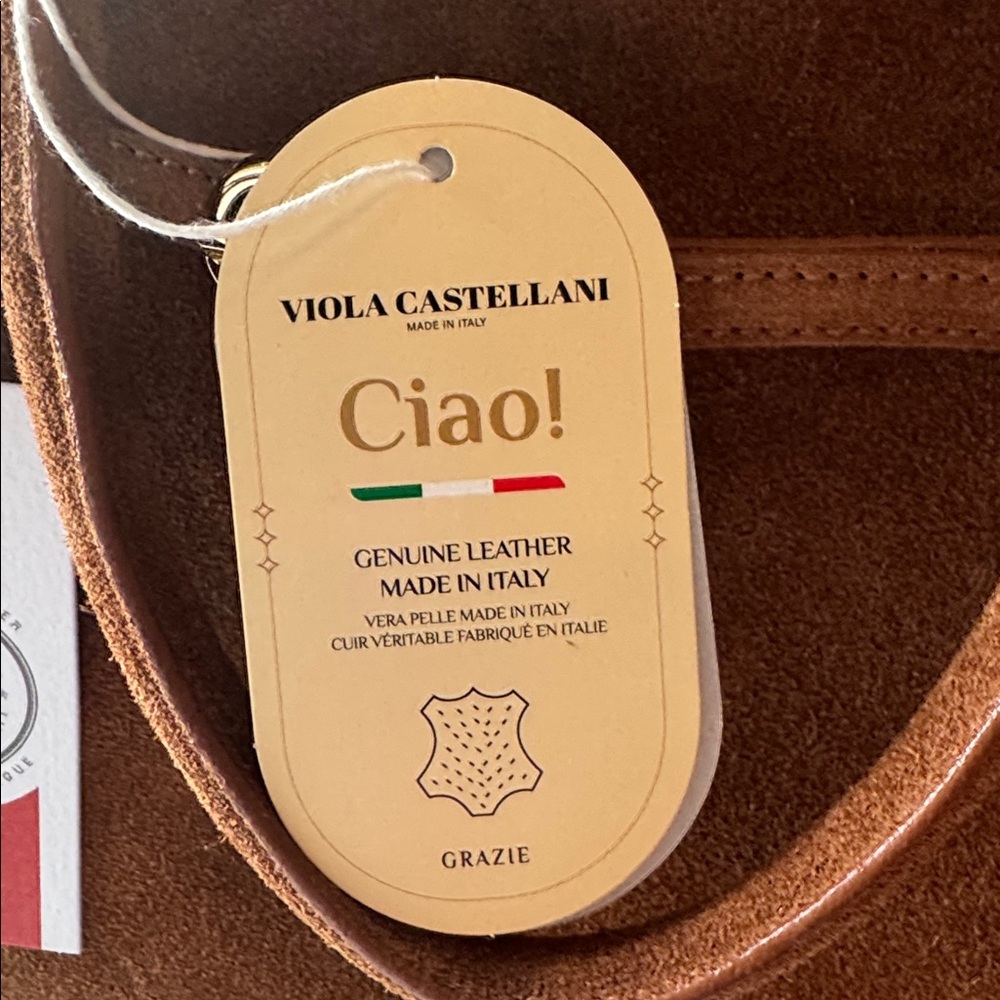Viola Castellani  Brown Suede Handbag - Picture 7 of 10